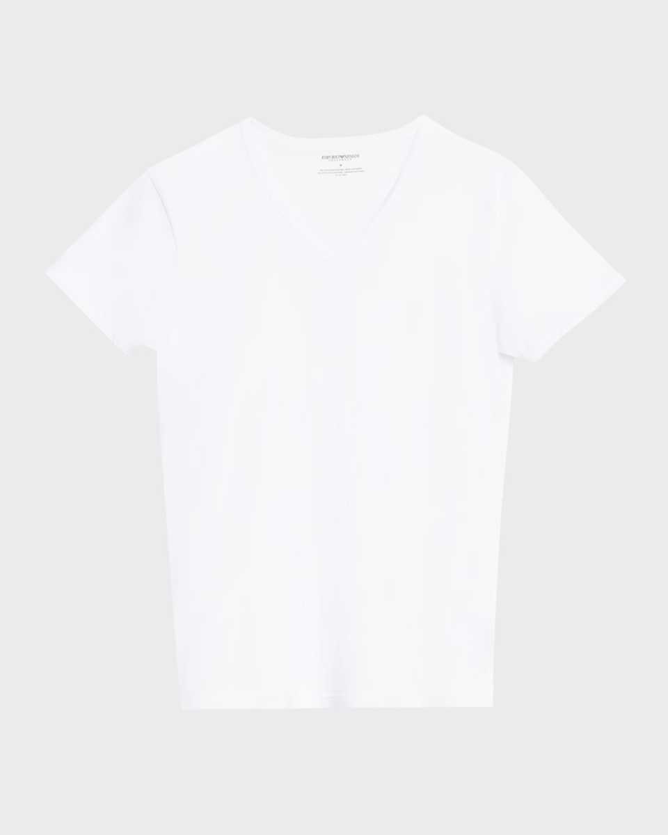 Men's Embroidered Logo V-Neck T-Shirt