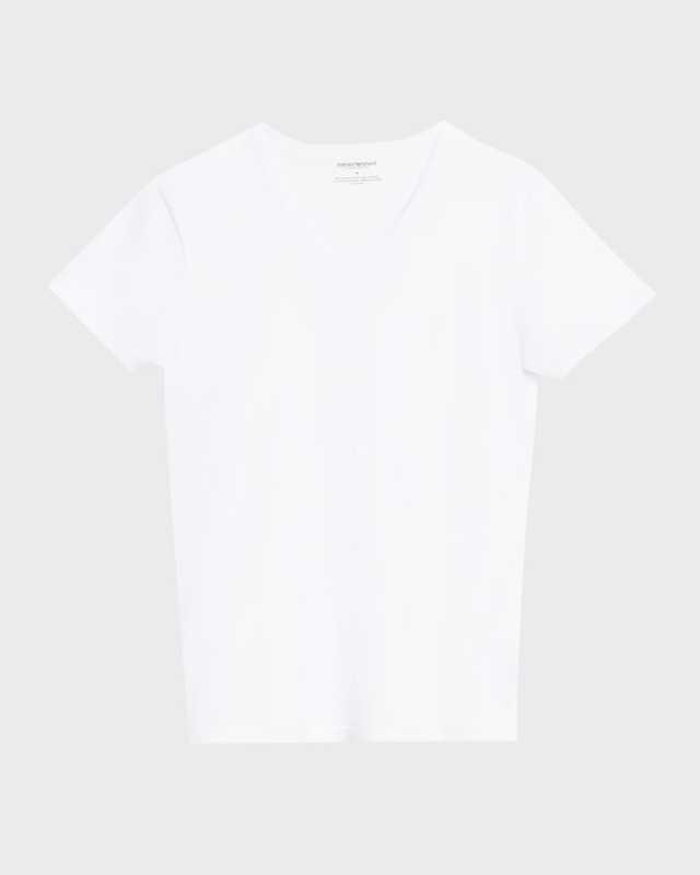 Men's Embroidered Logo V-Neck T-Shirt