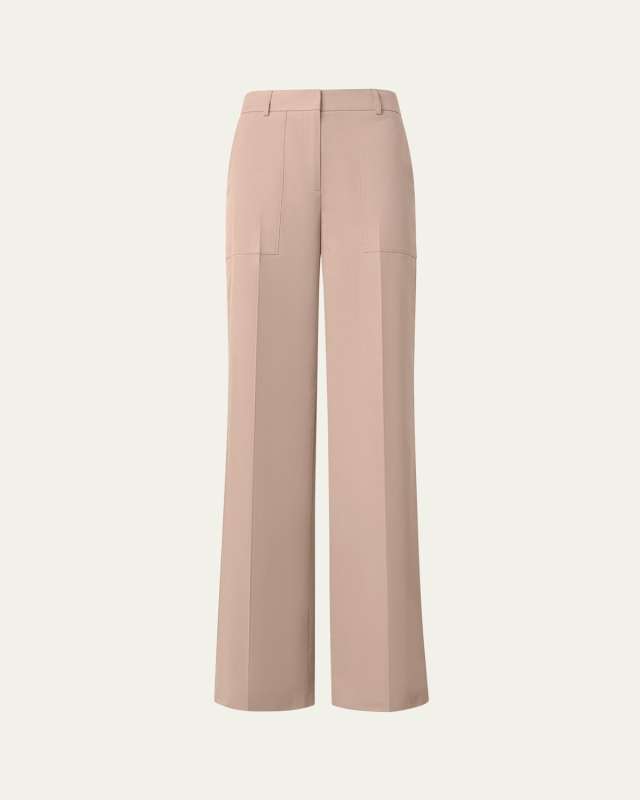 Melin Cotton Poplin Wide-Leg Pants