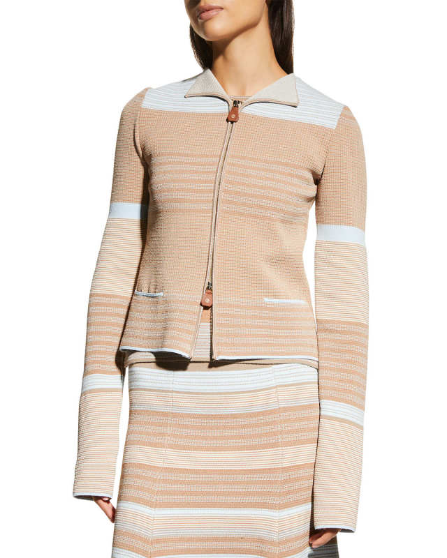 Stripe Knitted Jacket