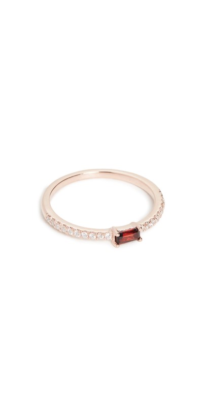 My Story 14k The Julia Birthstone Ring - January January - Garnet