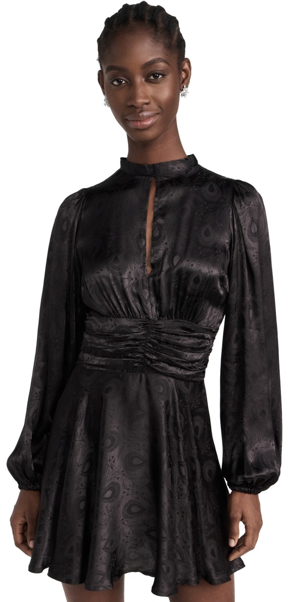 byTiMo Jacquard Mini Dress Black