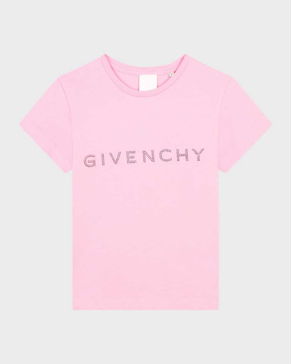 Girl's Embellished Classic Logo-Print T-Shirt, Size 4-