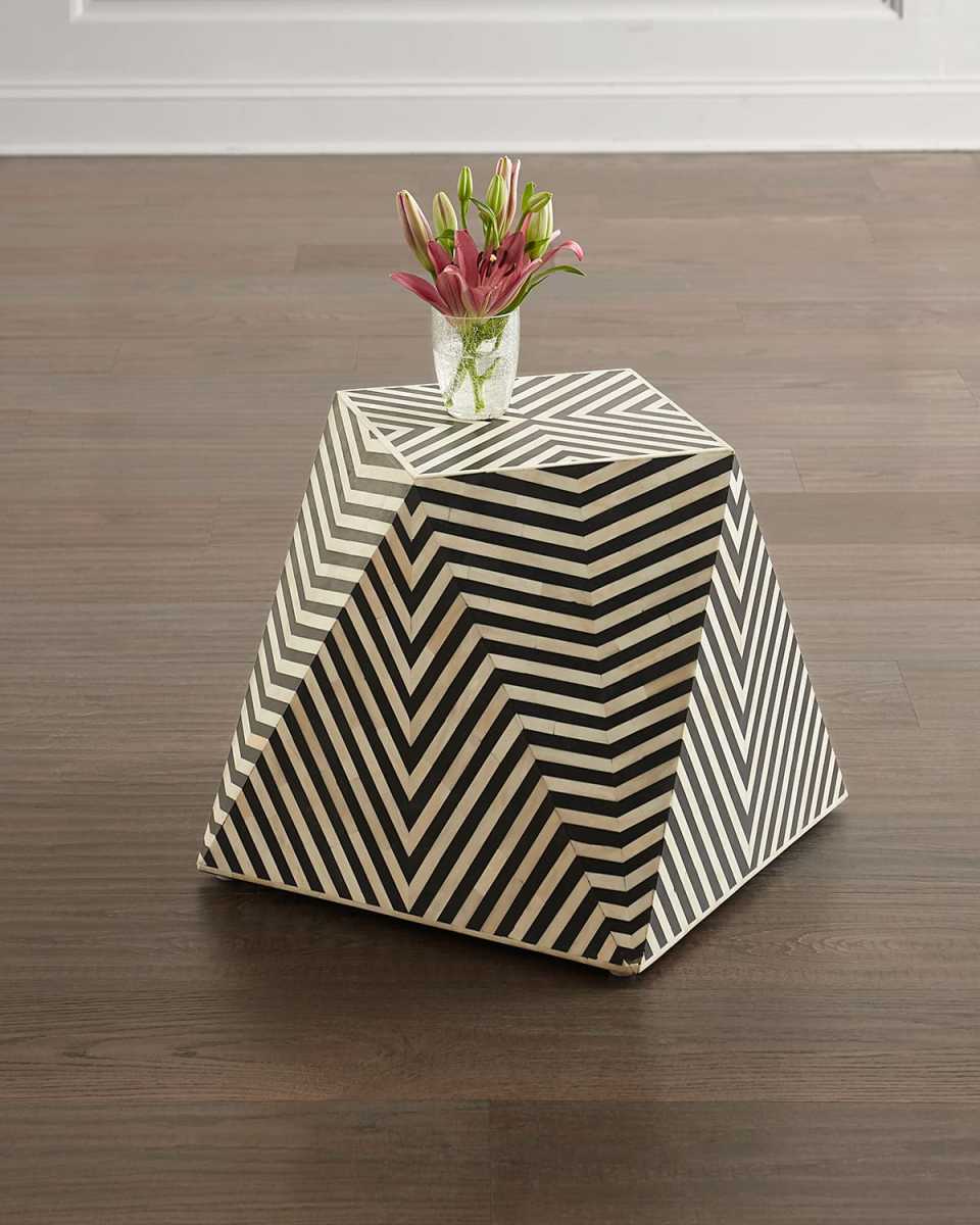 Azle Bone Inlay End Table