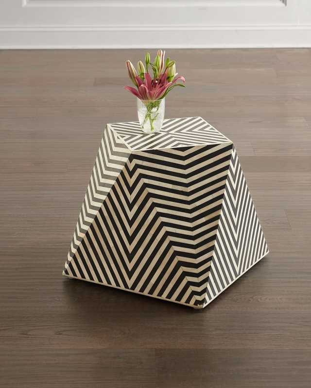 Azle Bone Inlay End Table