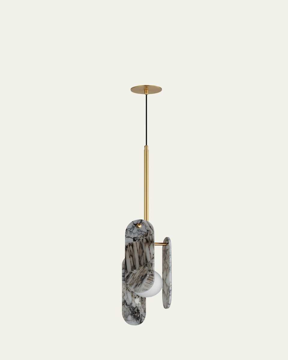 Megalith Stone Striae Arya 30" Pendant