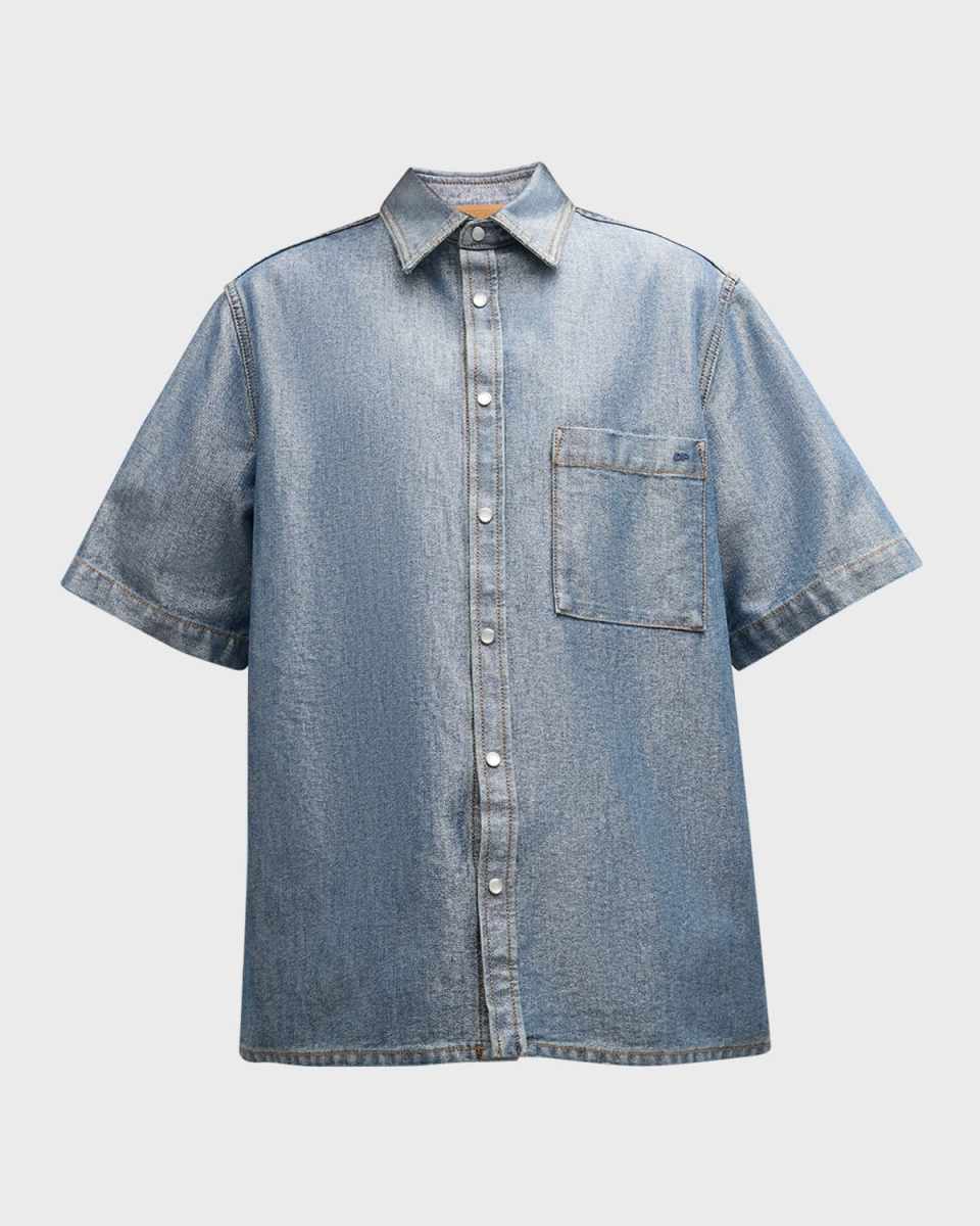 Vale Metallic Denim Shirt