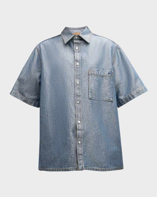 Vale Metallic Denim Shirt
