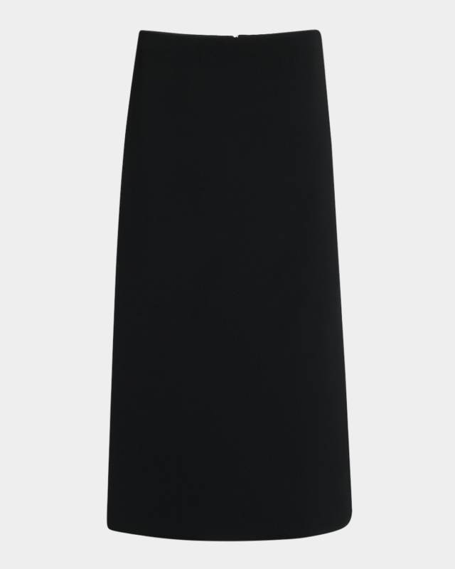Illusion Draped Midi Skirt