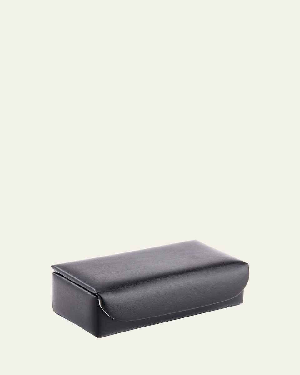 Personalized Leather Cufflink Case