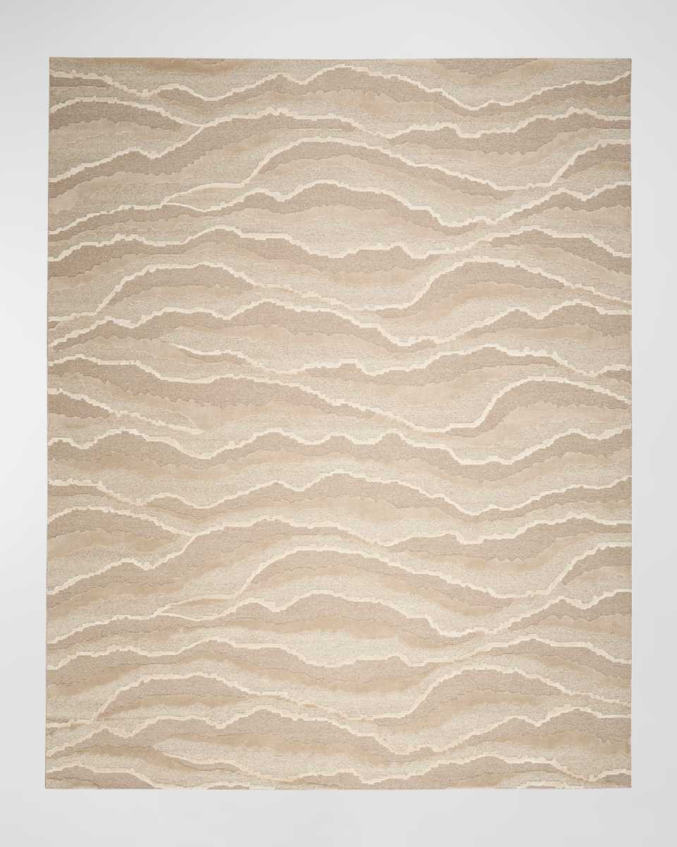 Rolling Hand-Knotted Rug, 10' x 14'