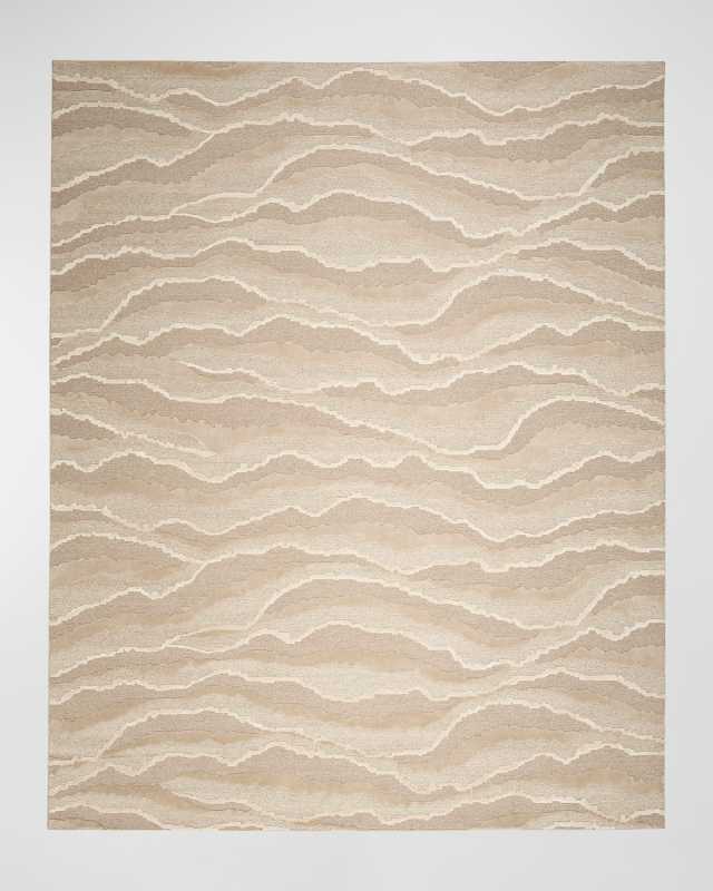 Rolling Hand-Knotted Rug, 10' x 14'