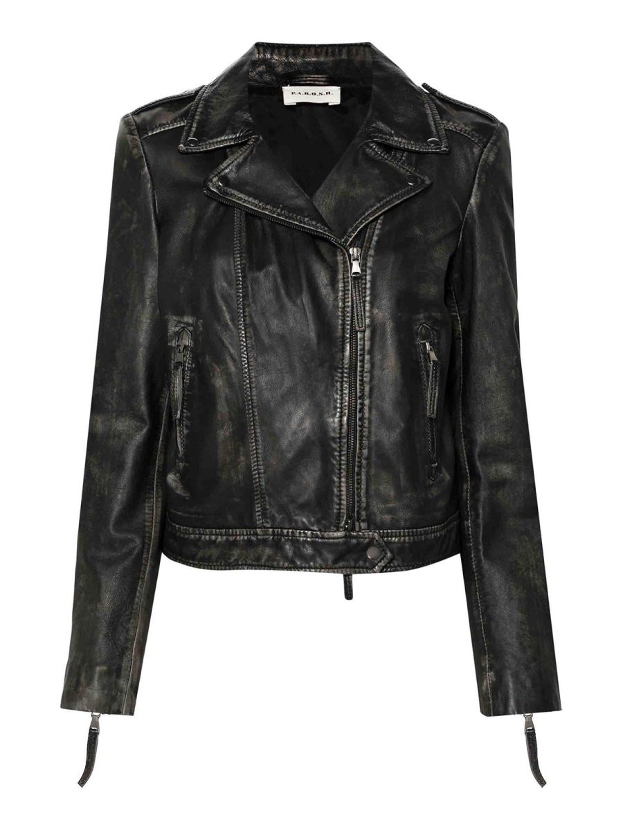 P. A.R. O.S. H. Blouson En Cuir - Noir