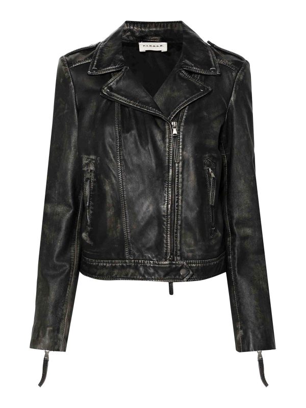 P. A.R. O.S. H. Blouson En Cuir - Noir