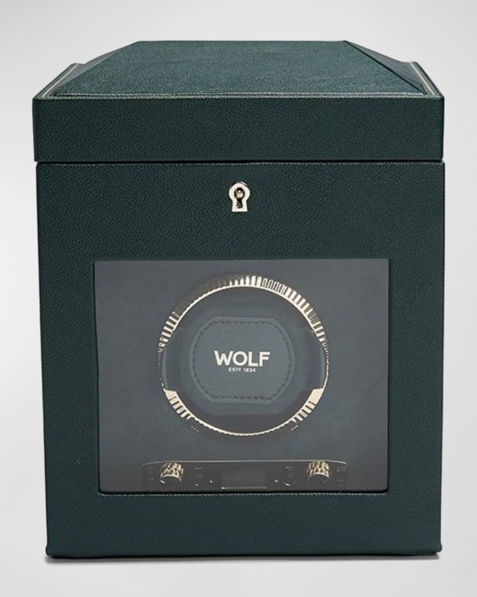 British Racing Single Watch Winder with Storage