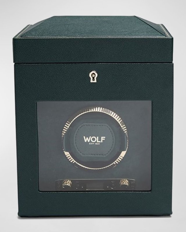 British Racing Single Watch Winder with Storage
