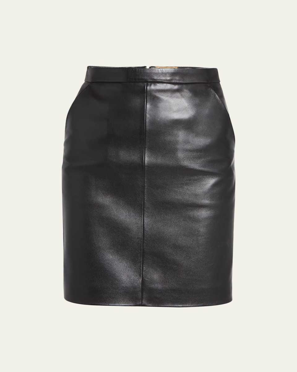 Leather Pencil Skirt