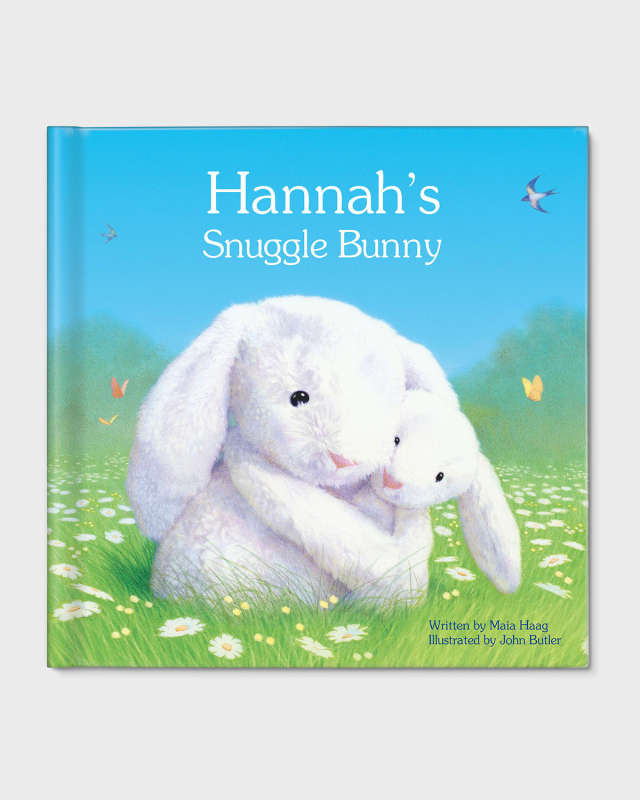 "My Snuggle Bunny" Book by Maia Haag, Personalized