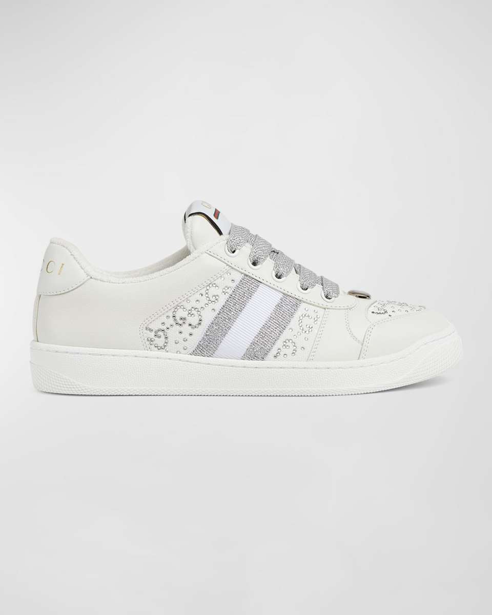 Crystal GG Web Low-Top Sneakers