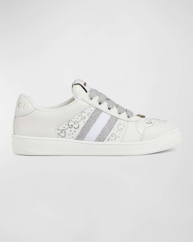 Crystal GG Web Low-Top Sneakers