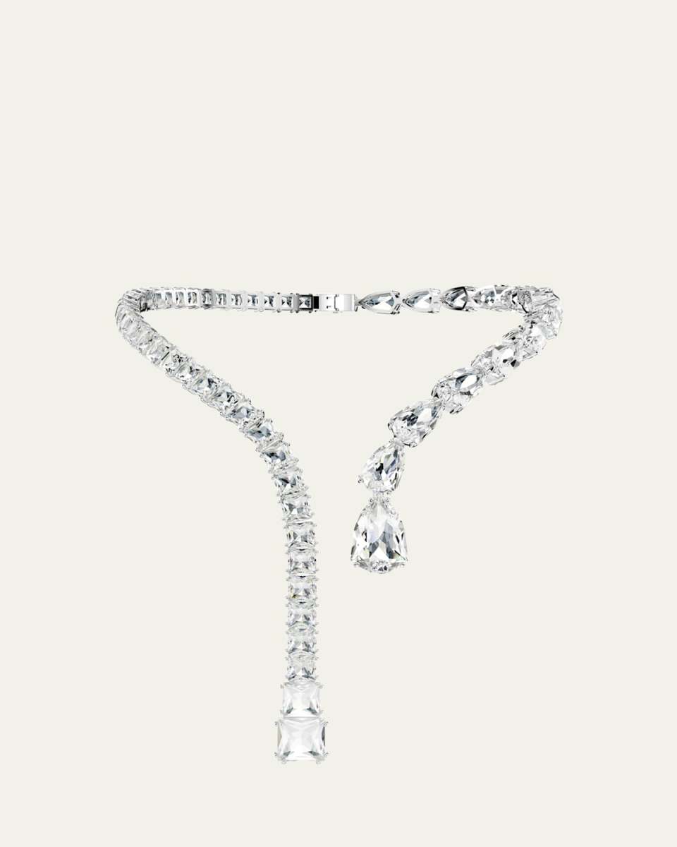 Matrix Mix-Cut Crystal Open Necklace