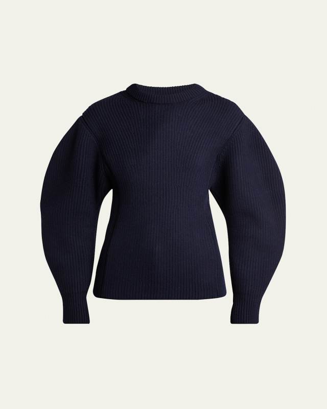 Structured Fishermans Rib Wool Sweater