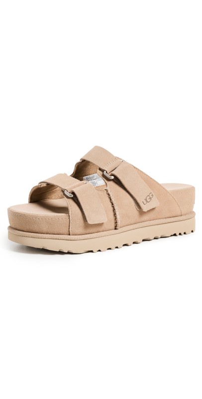 UGG Goldenstar Hi Slides Sand