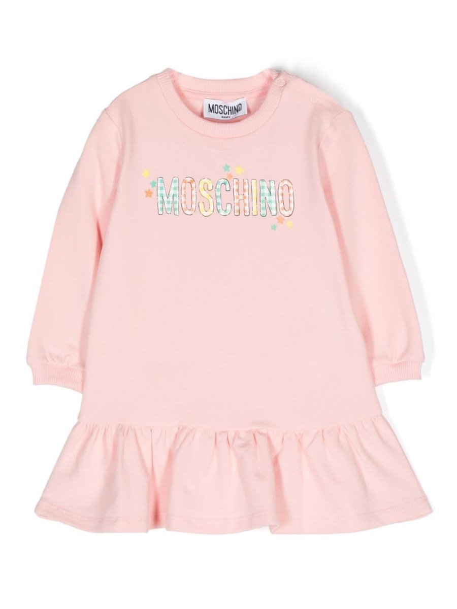 logo-print jersey dress
