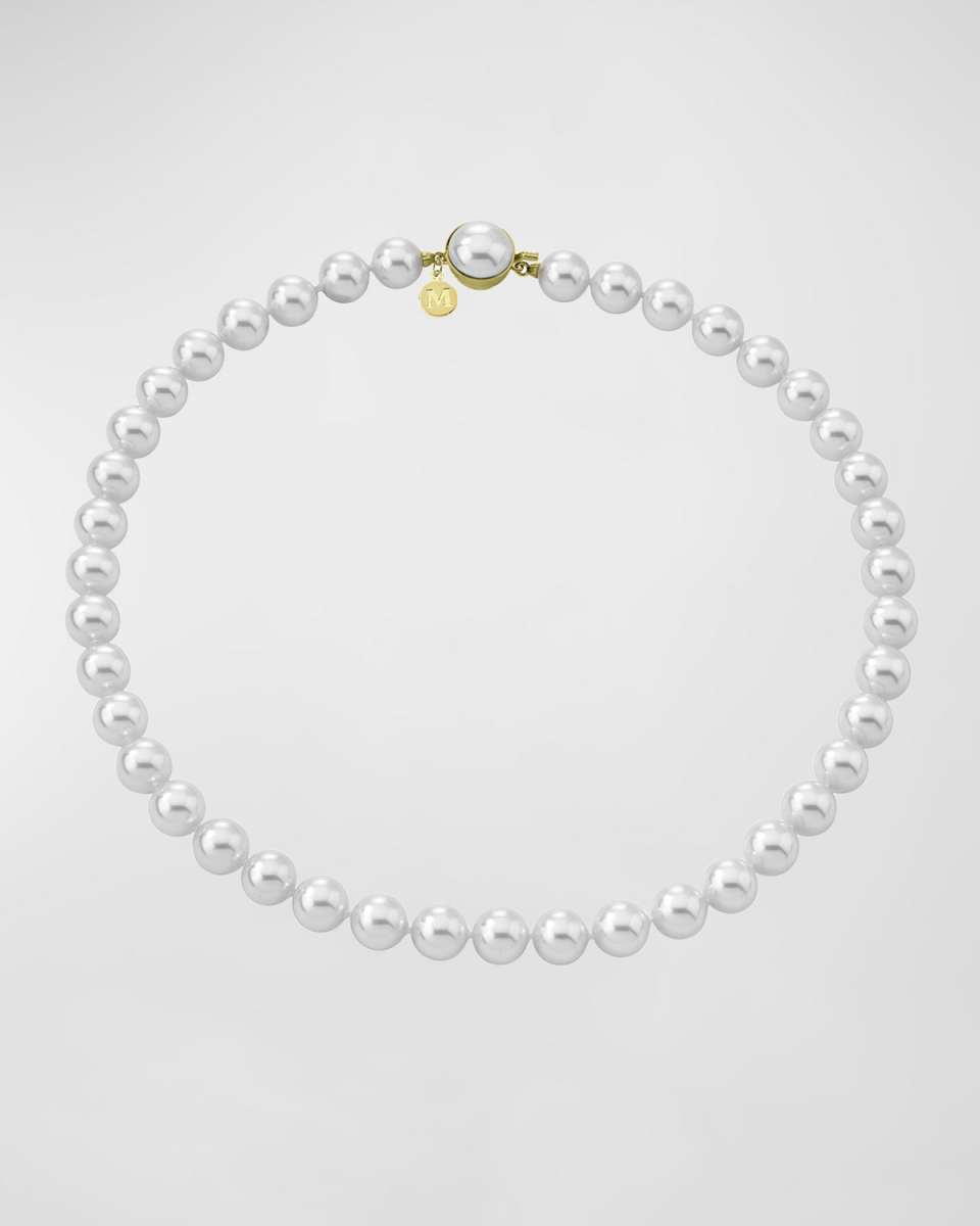 Lyra Pearl-Strand Necklace with Round Clasp