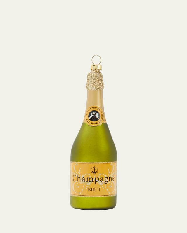 Sparkling Champagne Christmas Ornament
