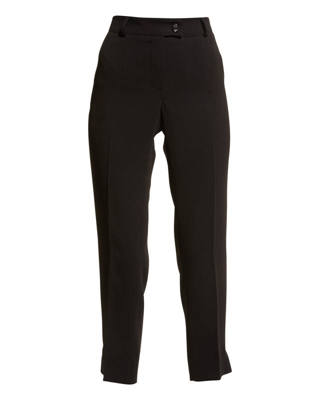 Travel Safe Straight-Leg Crop Pants