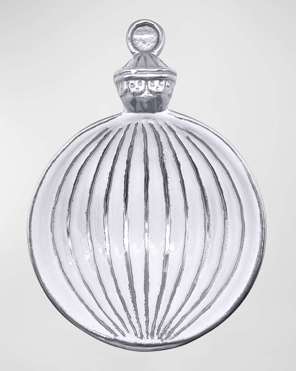 White Ornament Candy Dish