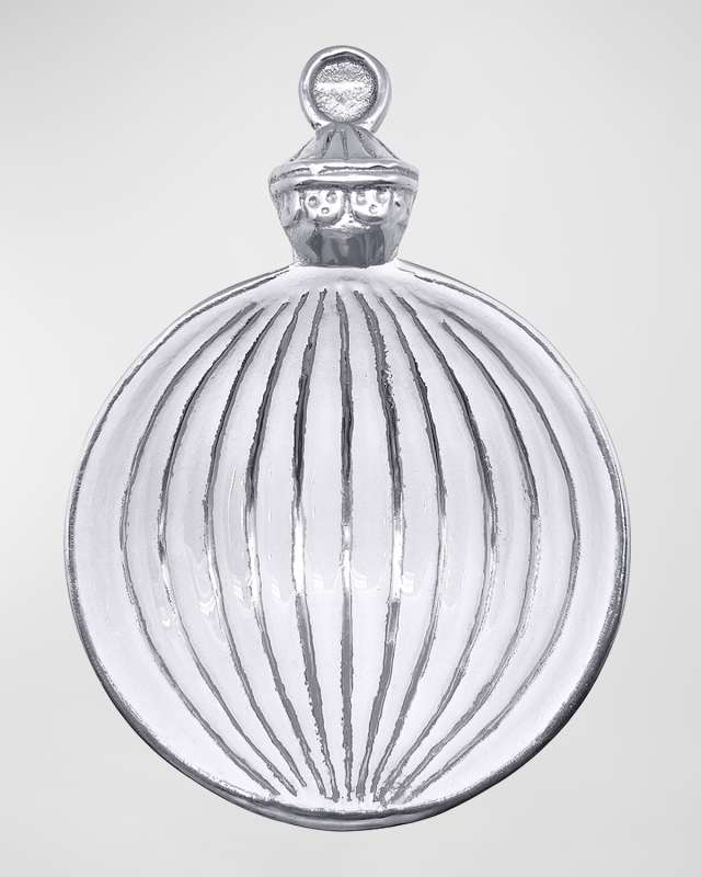 White Ornament Candy Dish