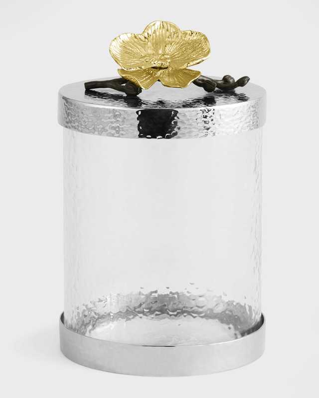 Gold Orchid Small Canister
