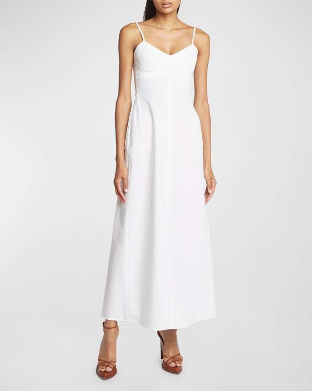 Cami Sweetheart-Neck Cotton Maxi Dress