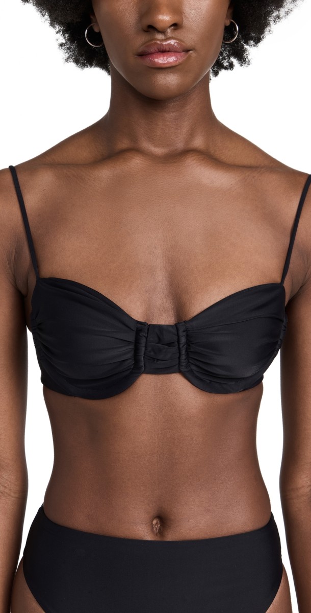 JADE Swim Mia Bikini Top Black