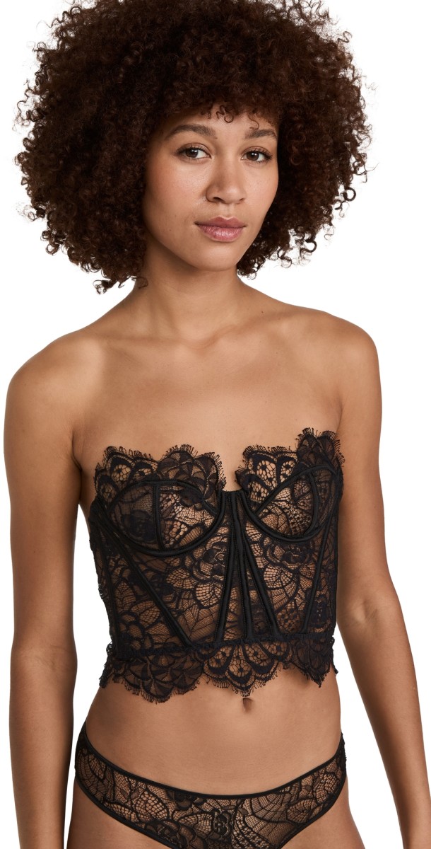 Kiki De Montparnasse Coquette Bustier Black