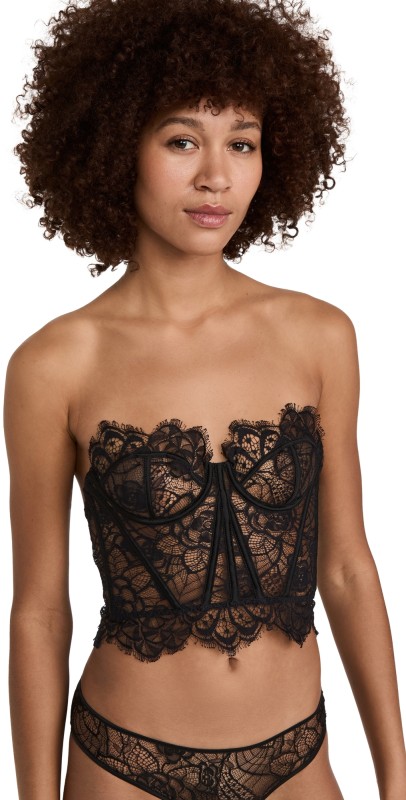 Kiki De Montparnasse Coquette Bustier Black