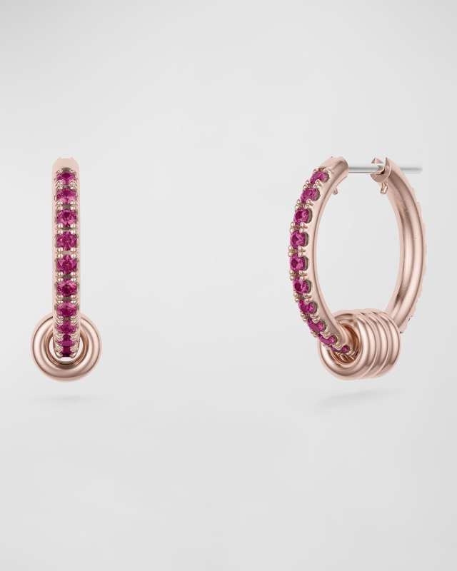 Ara SG Deux Silver & Gold Hoop Earrings with Diamonds