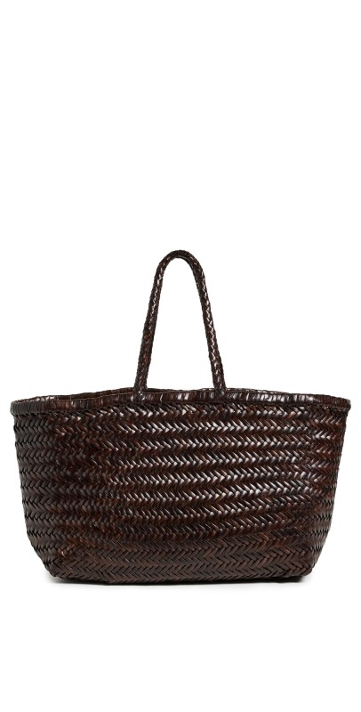 DRAGON DIFFUSION Bamboo Triple Jump Tote Dark Brow