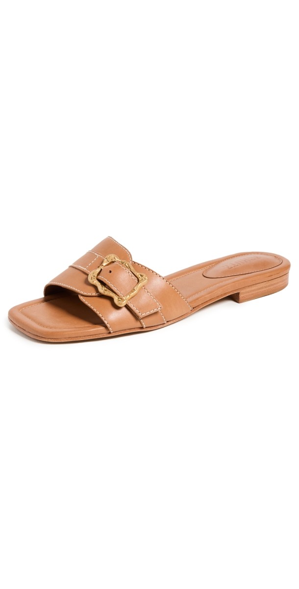 Schutz Wavy Flat Slides Miele