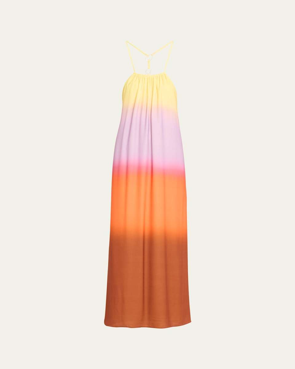 Sunset Ombre Cinta Maxi Dress