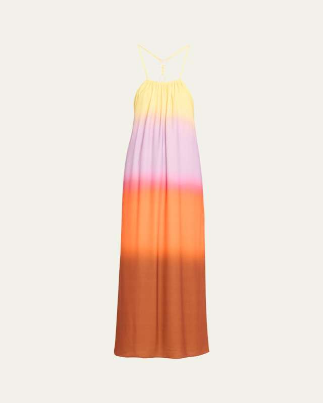 Sunset Ombre Cinta Maxi Dress