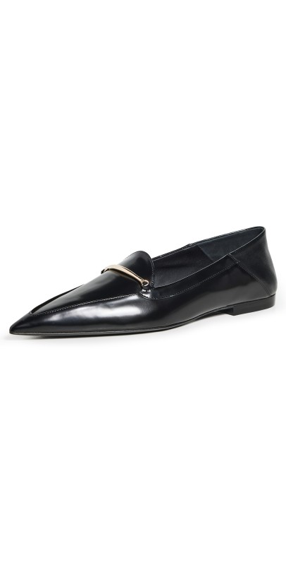 Victoria Beckham Morsetto Pointed Loafer Flats Black