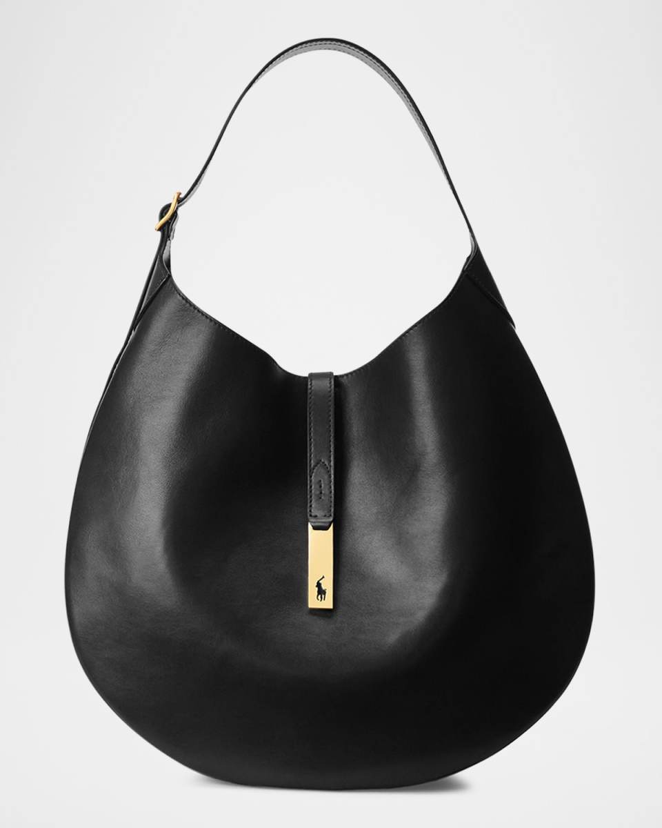 Polo ID Large Calfskin Shoulder Bag