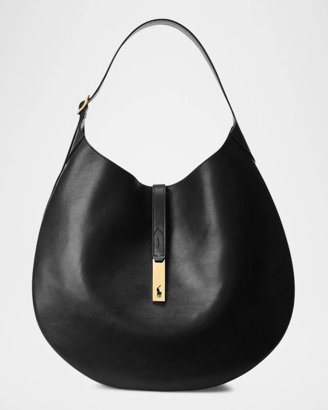 Polo ID Large Calfskin Shoulder Bag