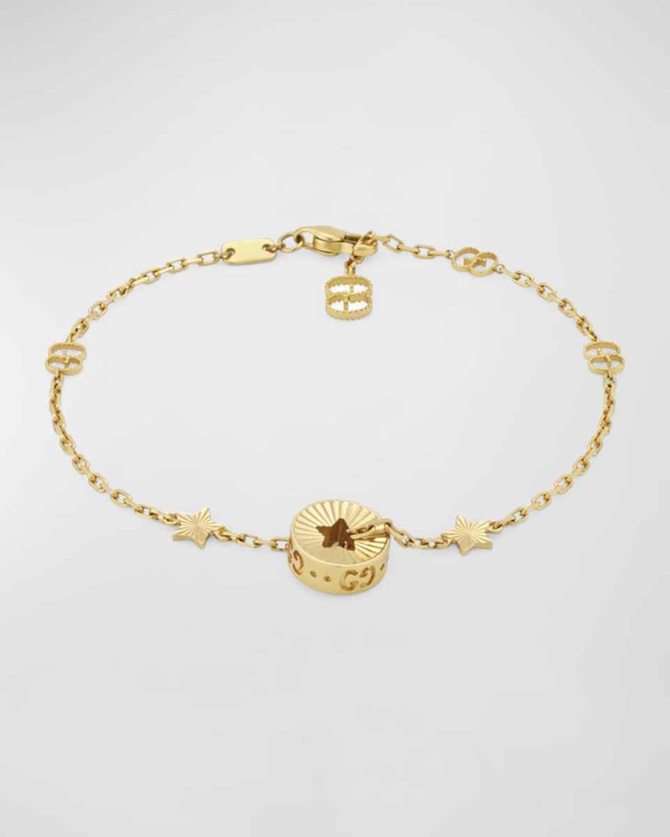 18k Yellow Gold Icon Star Bracelet
