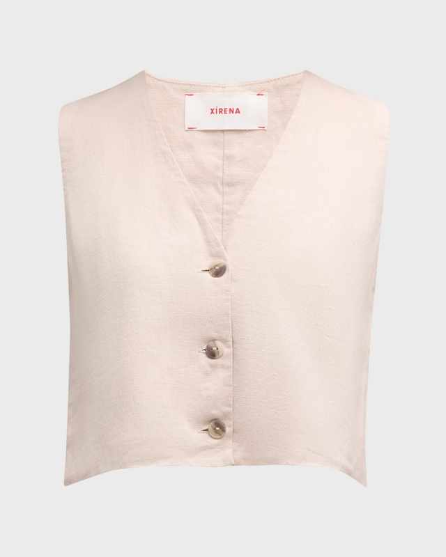 Vida Cropped Cotton Vest
