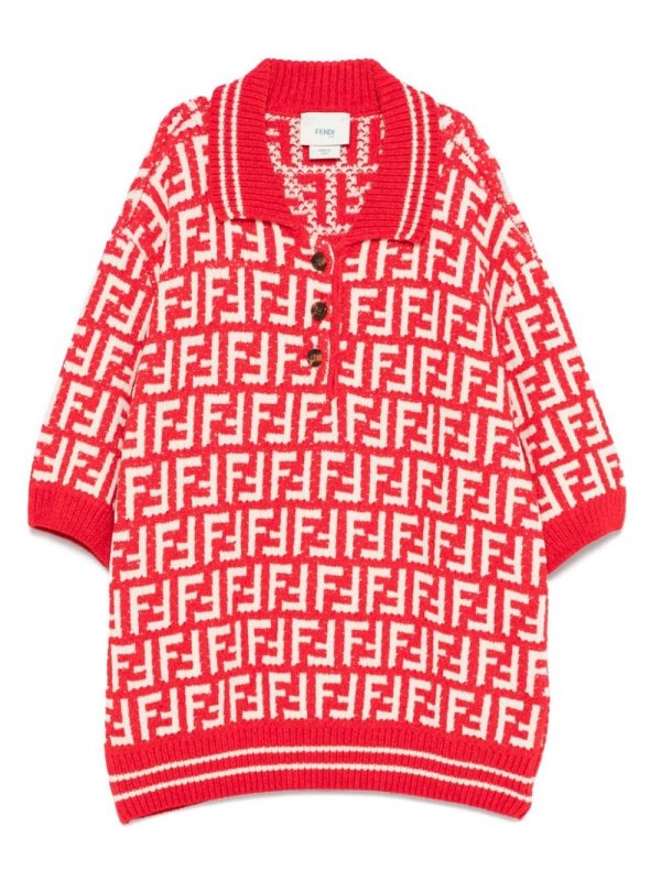 FF-jacquard polo shirt
