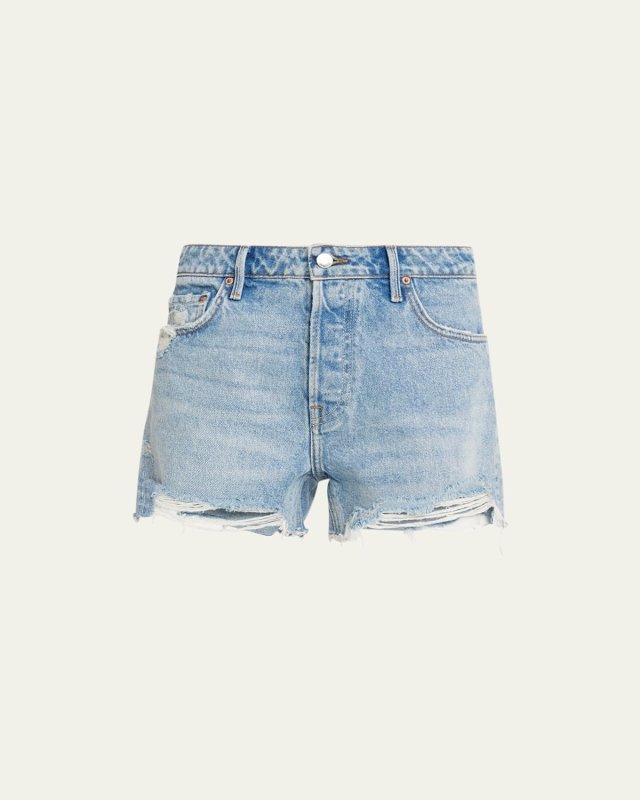 Helena Destroyed Boyfriend Shorts
